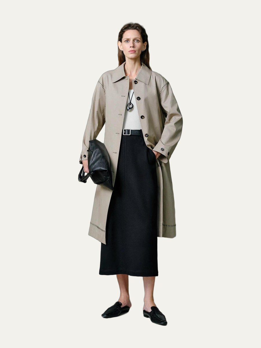 Single-Breasted Trench Coat